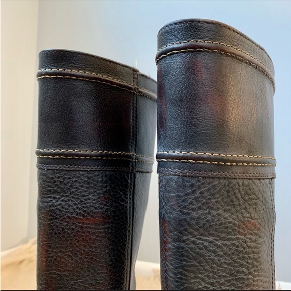 Frye- Sexy Tall dark brown boots genuine leather - Picture 4 of 10